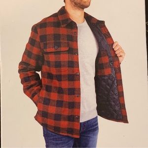 Jachs Men’s Wool Blend plaid Shirt Jacket Shacket Size XXL